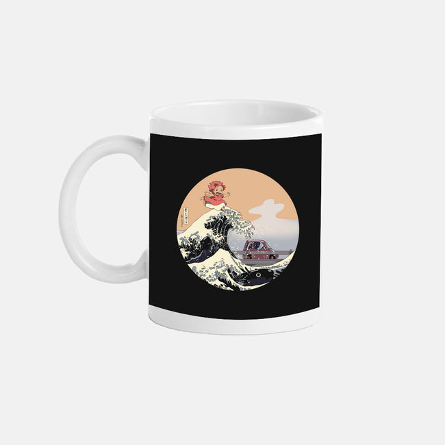 On the Cliff by the Sea-none glossy mug-leo_queval