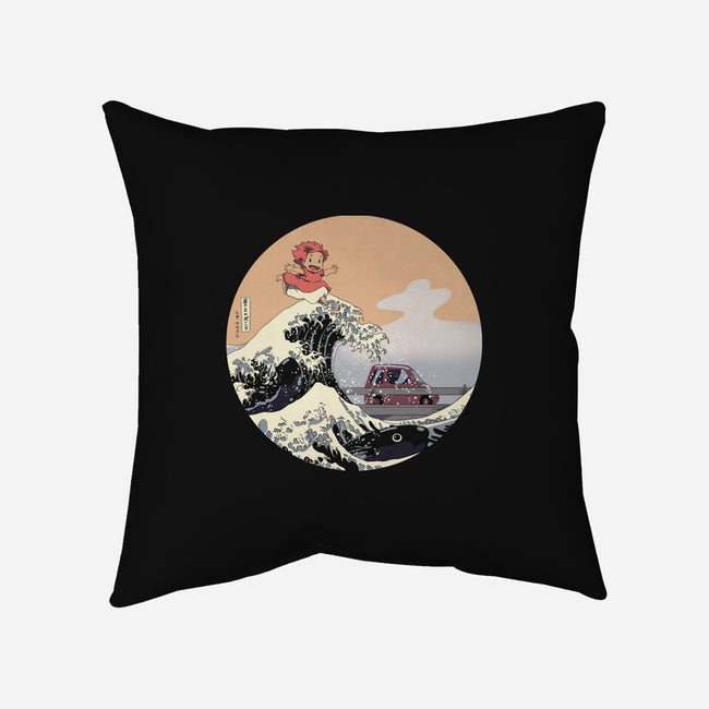 On the Cliff by the Sea-none removable cover throw pillow-leo_queval
