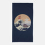 On the Cliff by the Sea-none beach towel-leo_queval