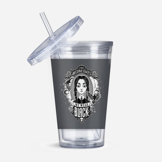 On Wednesdays We Wear Black-none acrylic tumbler drinkware-Kat_Haynes