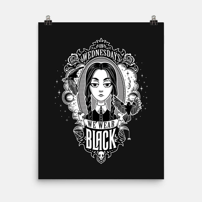 On Wednesdays We Wear Black-none matte poster-Kat_Haynes