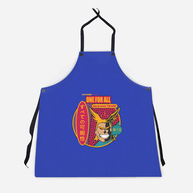 One for All Restaurant-unisex kitchen apron-Coconut_Design