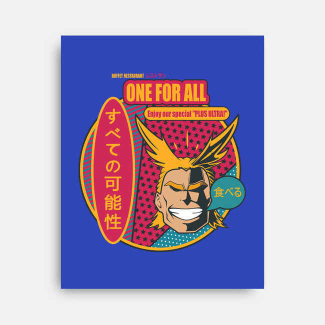 One for All Restaurant-none stretched canvas-Coconut_Design