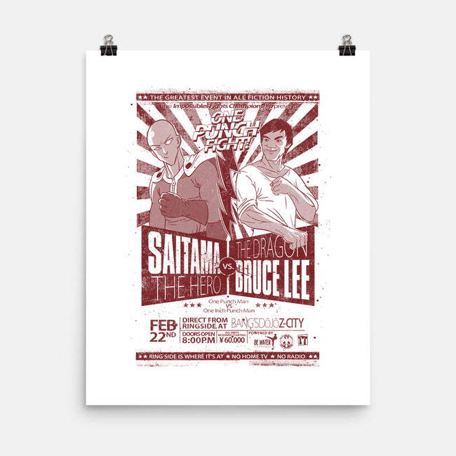 One Punch Fight-none matte poster-Getsousa!