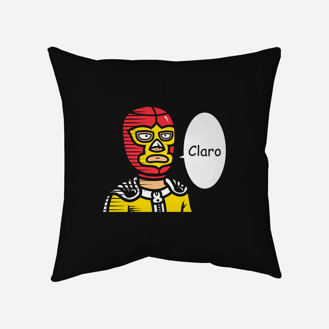 One Punch Macho-none removable cover w insert throw pillow-krisren28