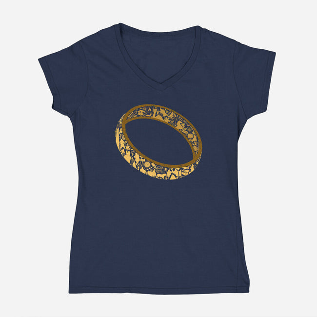 One Ring-womens v-neck tee-thehookshot