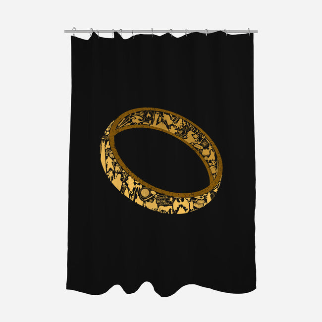 One Ring-none polyester shower curtain-thehookshot