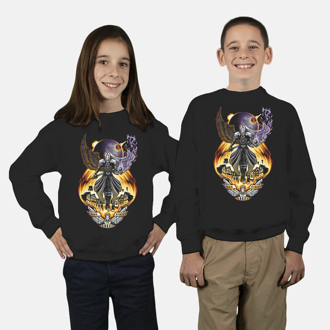 One Winged Angel-youth crew neck sweatshirt-TrulyEpic