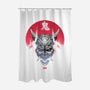 Oni Demon-none polyester shower curtain-Dracortis