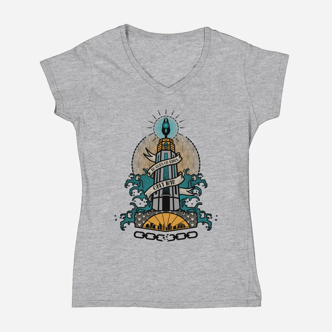 Only Man-womens v-neck tee-Beware1984