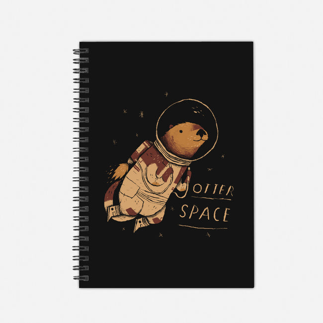 Otter Space-none dot grid notebook-louisros