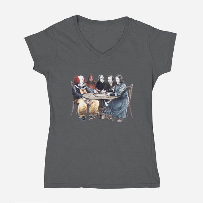 Ouija-womens v-neck tee-Eugene Kaik