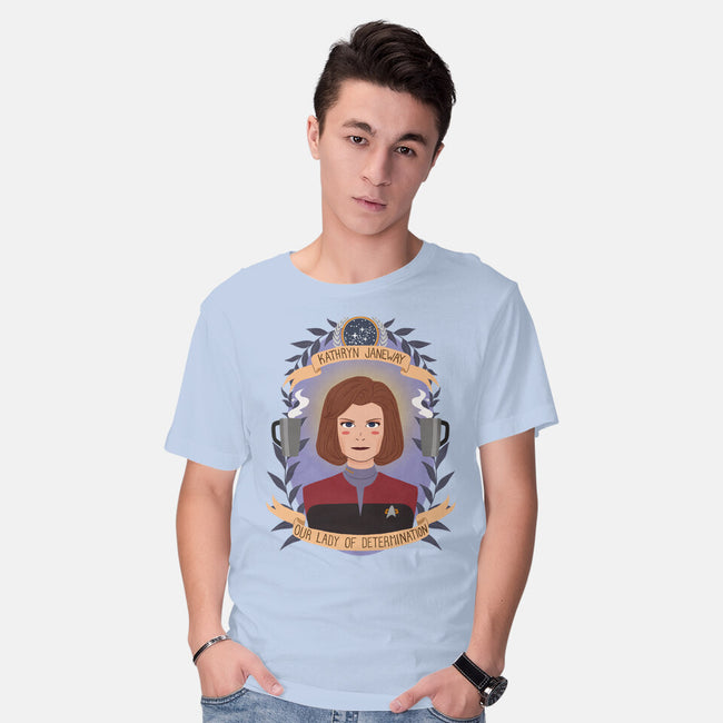 Our Lady of Determination-mens basic tee-heymonster