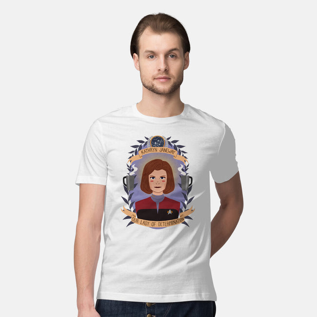 Our Lady of Determination-mens premium tee-heymonster