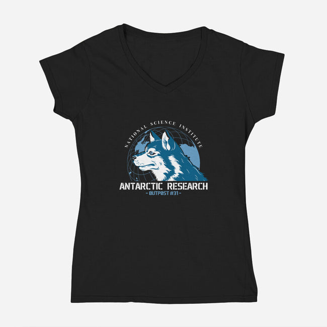 Outpost 31-womens v-neck tee-DinoMike