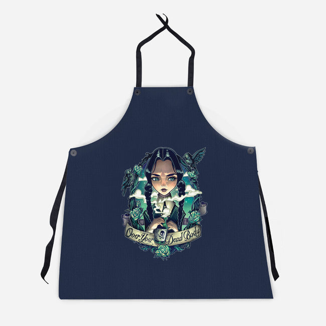 Over Your Dead Body-unisex kitchen apron-TimShumate