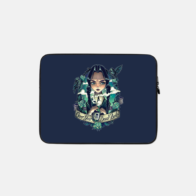 Over Your Dead Body-none zippered laptop sleeve-TimShumate