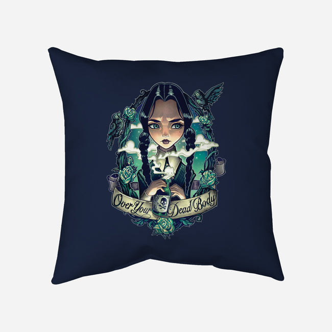 Over Your Dead Body-none removable cover throw pillow-TimShumate