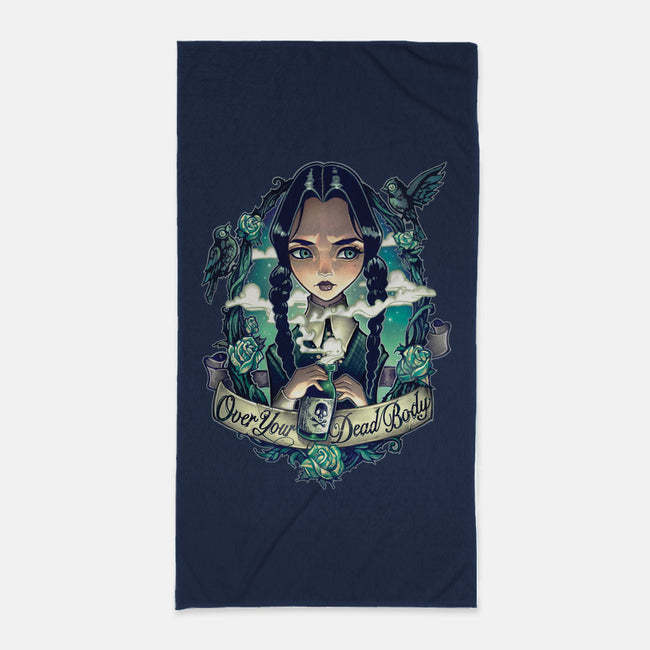 Over Your Dead Body-none beach towel-TimShumate