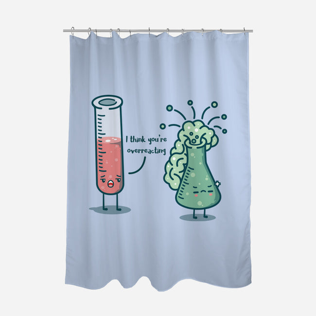 Overreacting-none polyester shower curtain-Beware1984