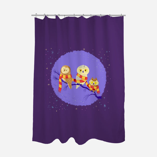 Owl Post-none polyester shower curtain-Miranda Dressler