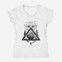 Owls and Wizardry-womens v-neck tee-vp021