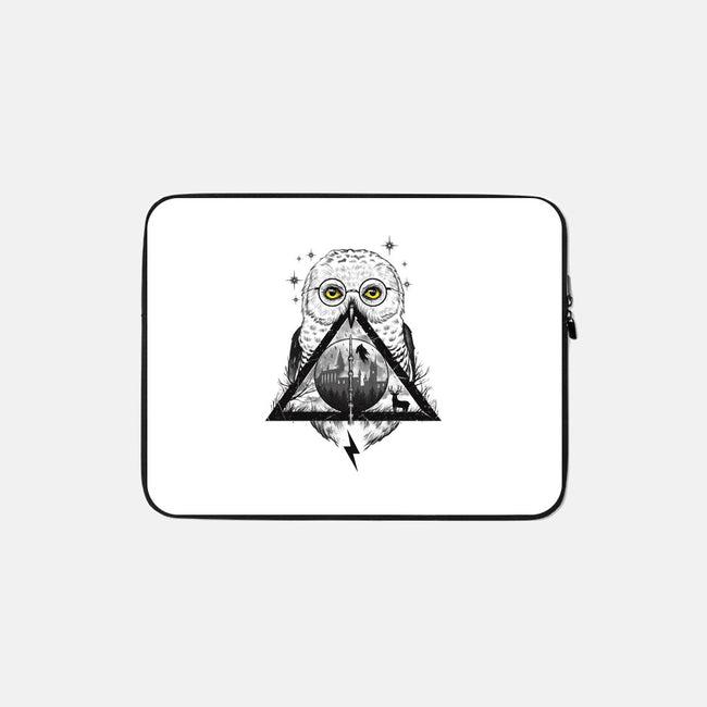 Owls and Wizardry-none zippered laptop sleeve-vp021
