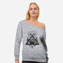 Owls and Wizardry-womens off shoulder sweatshirt-vp021