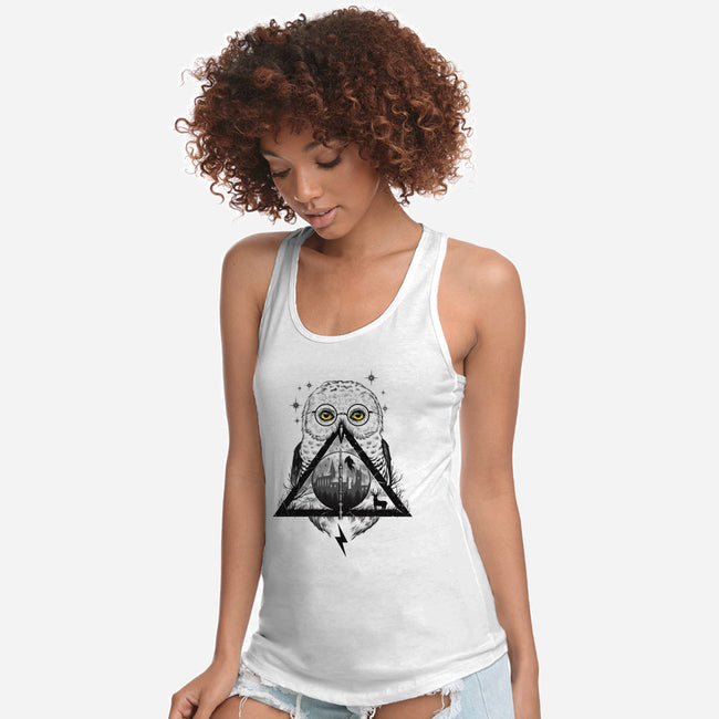 Owls and Wizardry-womens racerback tank-vp021