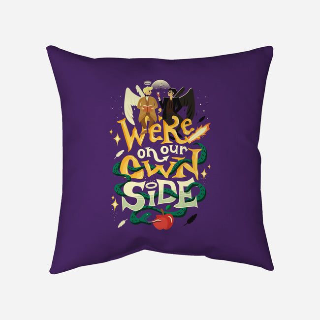 Own Side-none removable cover w insert throw pillow-risarodil