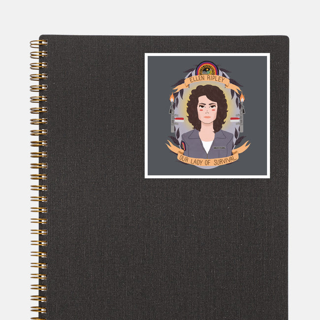 Our Lady of Survival-none glossy sticker-heymonster