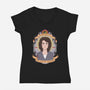 Our Lady of Survival-womens v-neck tee-heymonster