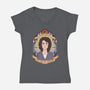 Our Lady of Survival-womens v-neck tee-heymonster