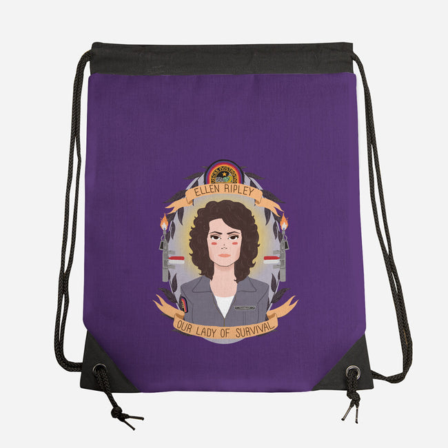 Our Lady of Survival-none drawstring bag-heymonster
