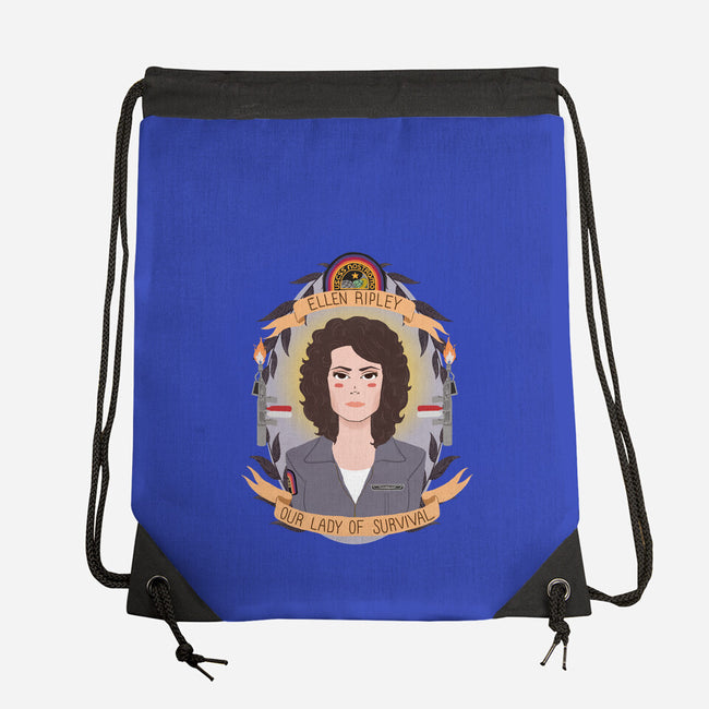 Our Lady of Survival-none drawstring bag-heymonster