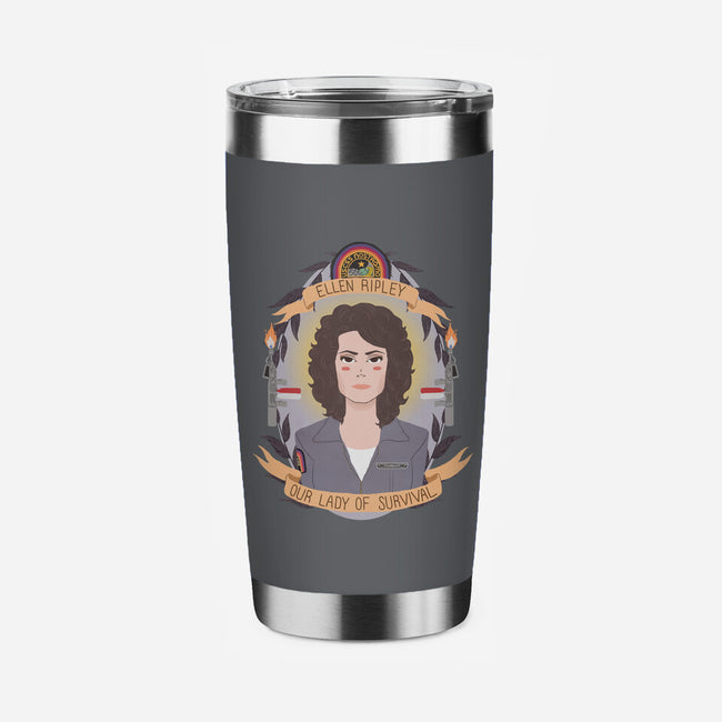 Our Lady of Survival-none stainless steel tumbler drinkware-heymonster