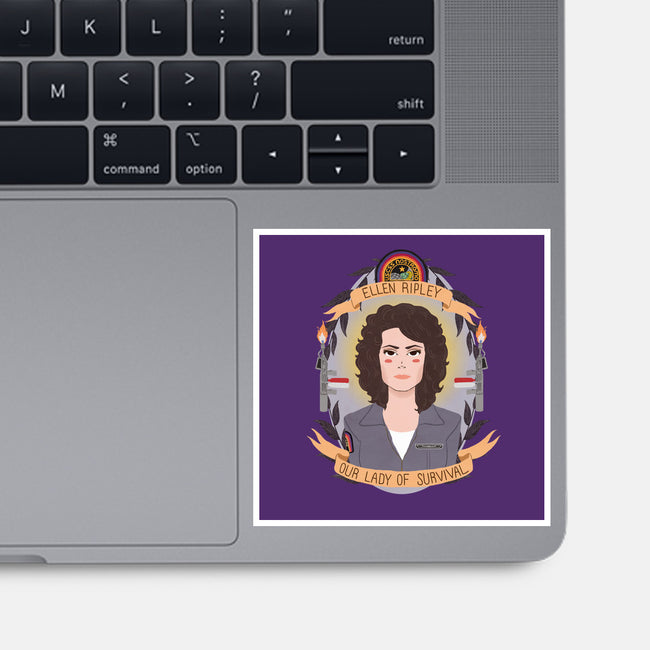 Our Lady of Survival-none glossy sticker-heymonster
