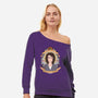 Our Lady of Survival-womens off shoulder sweatshirt-heymonster