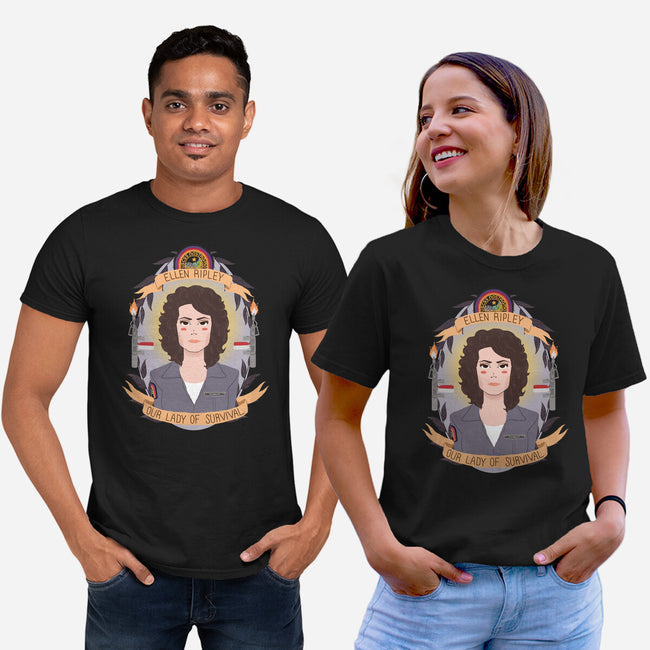 Our Lady of Survival-unisex basic tee-heymonster