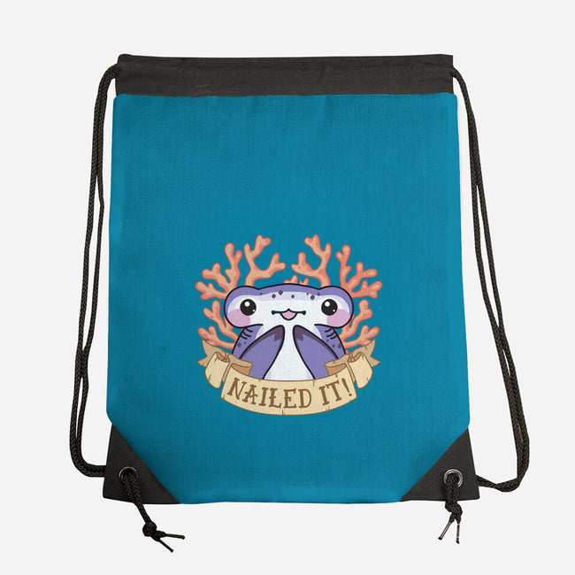Nailed It-none drawstring bag-bytesizetreasure