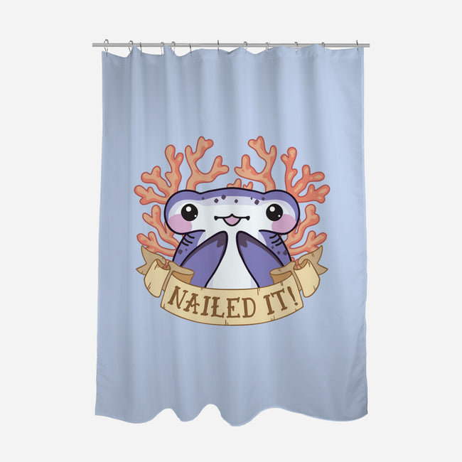 Nailed It-none polyester shower curtain-bytesizetreasure