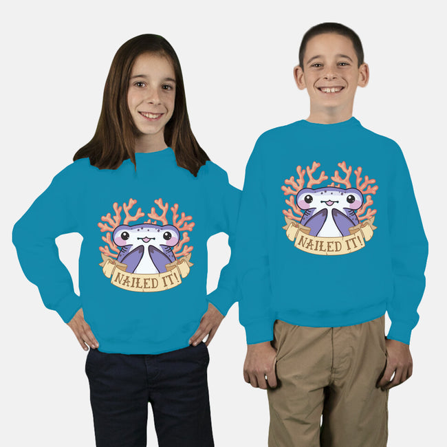 Nailed It-youth crew neck sweatshirt-bytesizetreasure