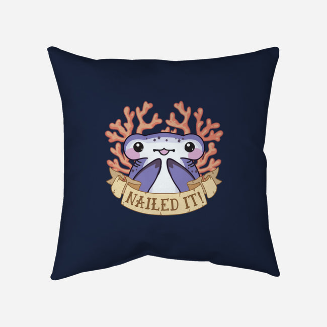 Nailed It-none removable cover w insert throw pillow-bytesizetreasure