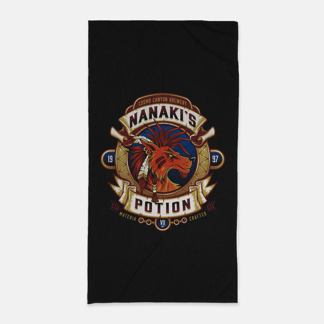 Nanaki's Potion-none beach towel-Nemons