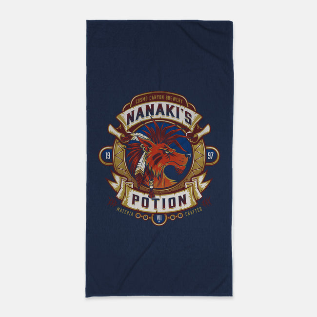 Nanaki's Potion-none beach towel-Nemons