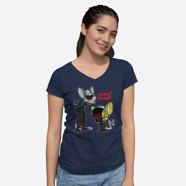Narf Punk-womens v-neck tee-Italiux