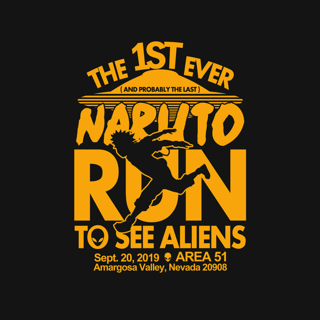 Naruto Run for Aliens-womens off shoulder tee-Boggs Nicolas