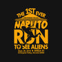 Naruto Run for Aliens-womens v-neck tee-Boggs Nicolas