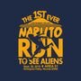 Naruto Run for Aliens-none polyester shower curtain-Boggs Nicolas