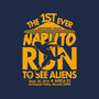 Naruto Run for Aliens-none fleece blanket-Boggs Nicolas